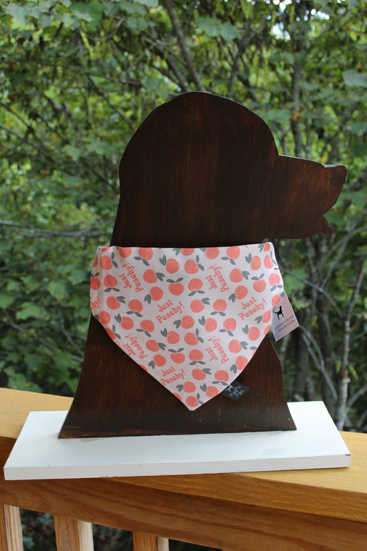 Just Peachy Over The Collar Dog Bandana
