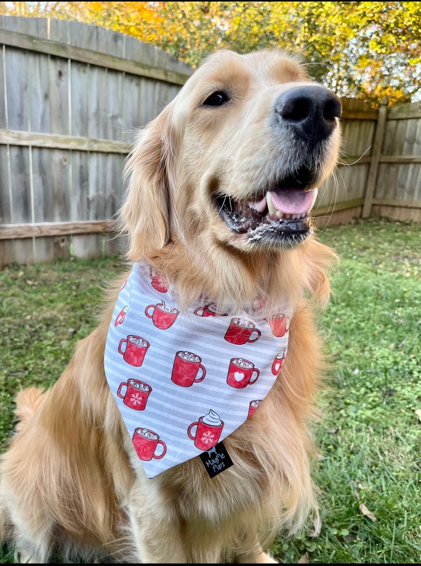 Hot Cocoa Dog Bandana