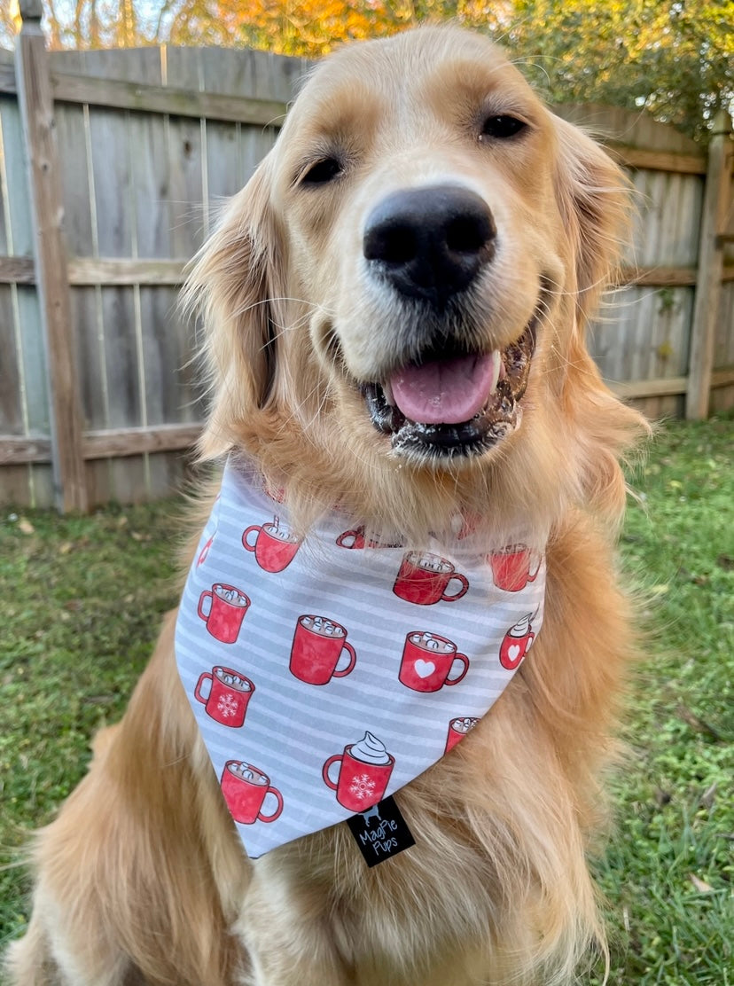 Hot Cocoa Dog Bandana