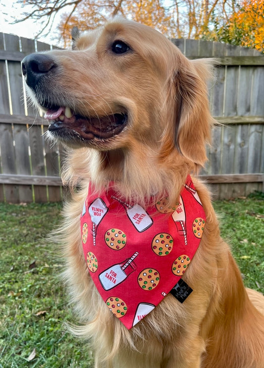 Milk and Cookies for Santa Dog Bandana