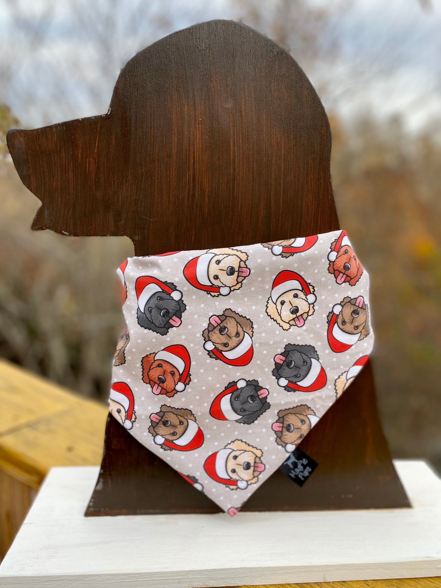 Doodle Dog Christmas Bandana