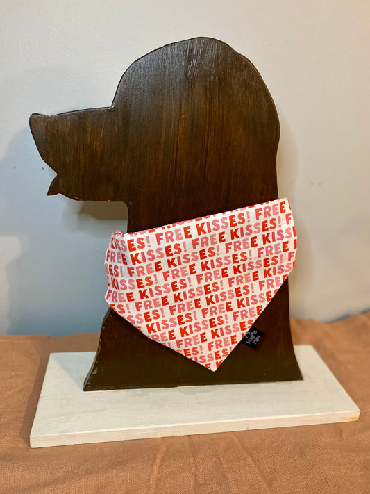 Free Kisses! Dog Bandana