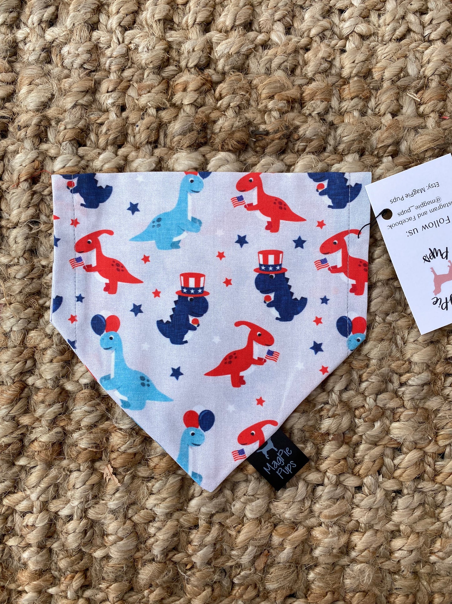 Patriotic Dinosaurs Bandana