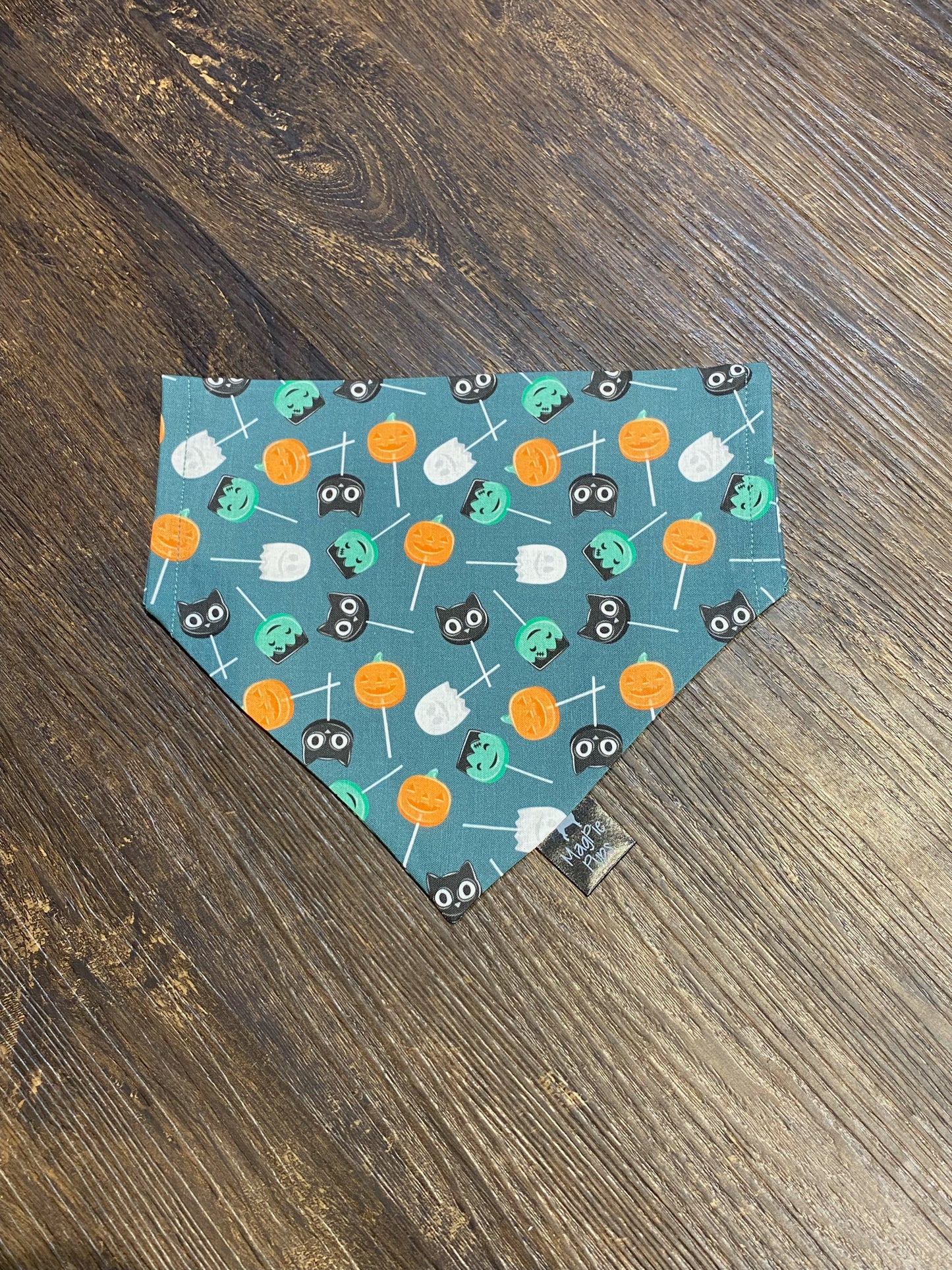 Halloween Monster Suckers Over the Collar Dog Bandana