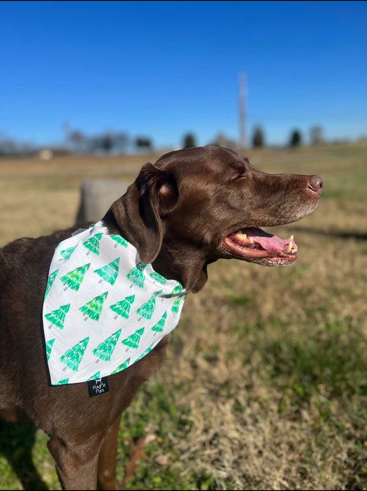 Watercolor Christmas Trees Bandana