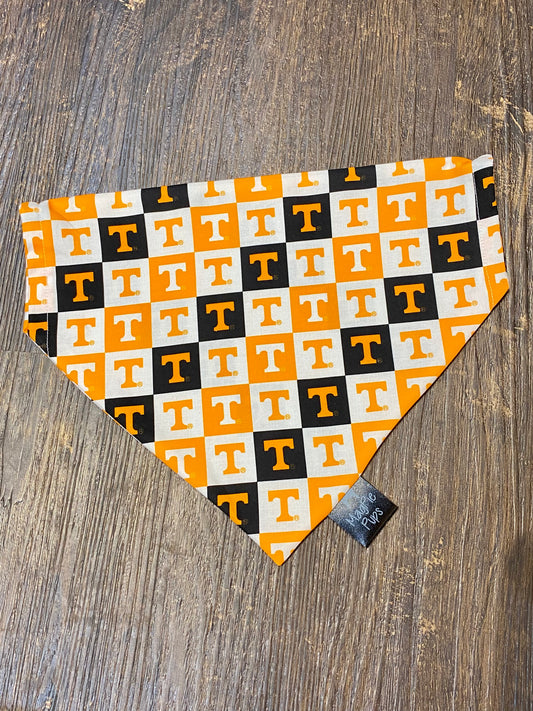 Checkerboard UT- University of Tennessee Dog Bandana